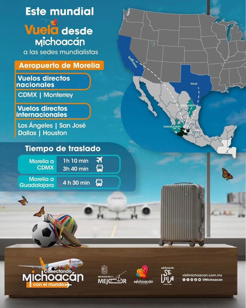 Michoacán, puente aéreo estratégico para el Mundial 2026-1