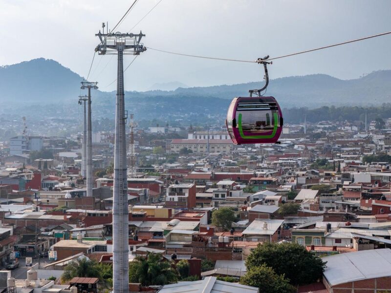 pruebas teleférico de Uruapan 1