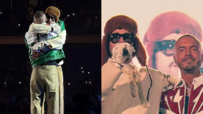 Reconciliación entre Bad Bunny y J Balvin en el GNP que paralizó a México