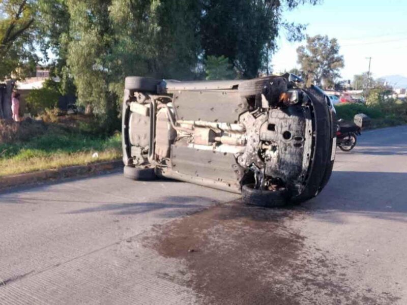 reportan accidente vial en la colonia Gertrudis Sánchez en Morelia
