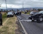 Aparatoso accidente deja a una persona herida en La Mintzita, Morelia
