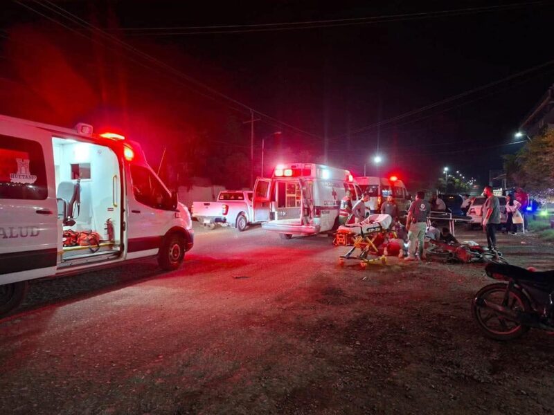 Accidente vial en Huetamo deja 3 lesionados; uno ellos menor de edad