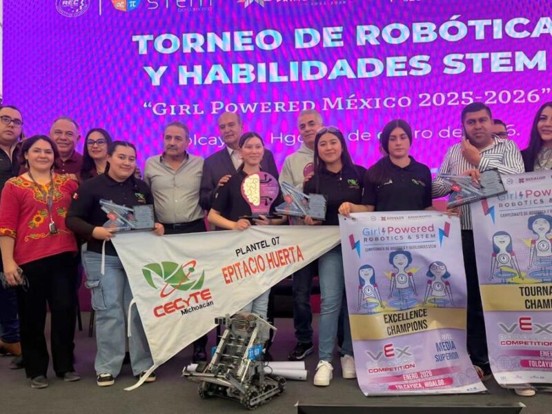 ¡Alumnas del Cecytem se van al mundial de robótica en EE.UU.!