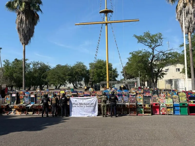 Decomisan tragamonedas ilegales en Michoacán 2025 1
