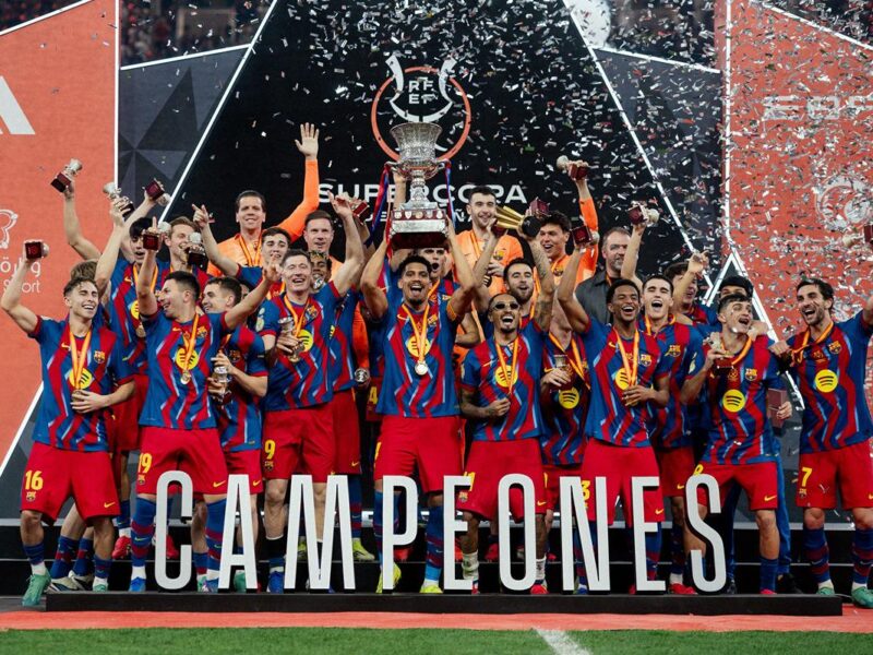 El FC Barcelona es bicampeón de la Supercopa de España al vencer 3-2 al Real Madrid