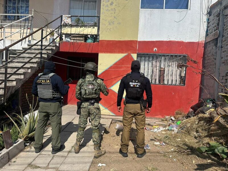 En dos cateos en Morelia y Tarímbaro FGE asegura mil 82.5 dosis de metanfetamina; hay dos detenidos