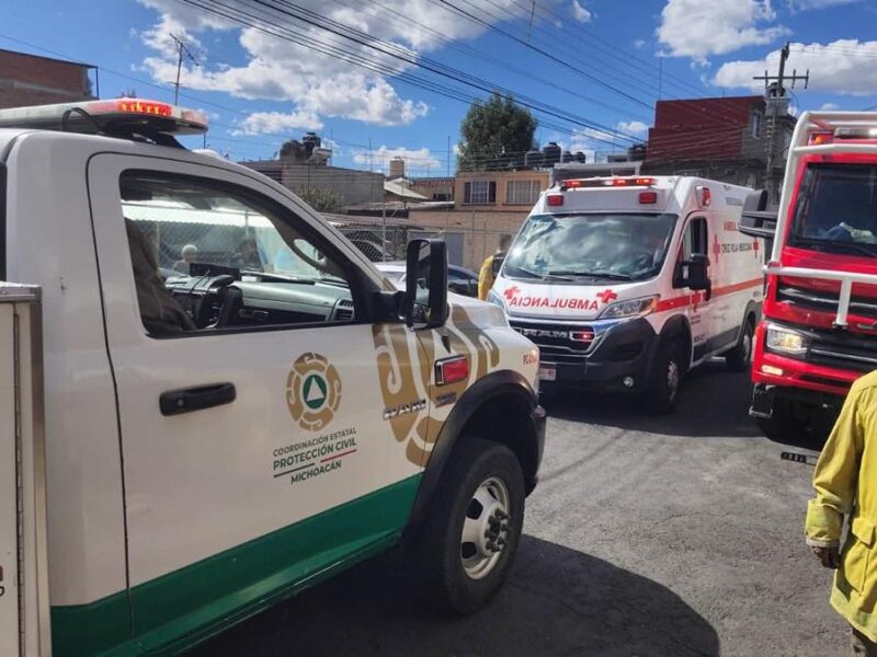 En Morelia PC Michoacán rescata a un hombre atrapado en un aljibe