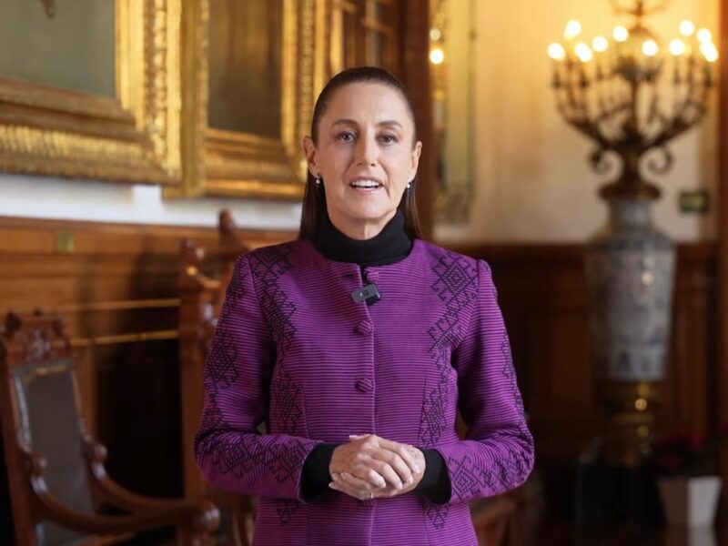 Envía Sheinbaum mensaje de Año Nuevo a los mexicanos
