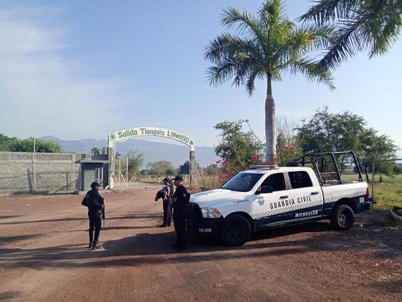 Reitera Bedolla reforzamiento de seguridad en la cadena del limón de Apatzingán
