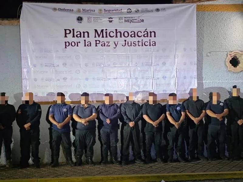 A proceso contra 11 elementos de la Policía de Ecuandureo por presuntos vínculos delictivos