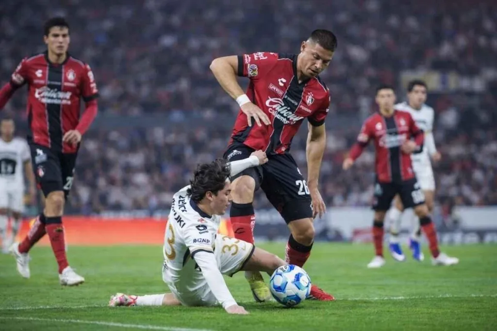 Atlas empata 2-2 ante Pumas en partido de la Jornada 5 del Clausura 2026 Liga MX