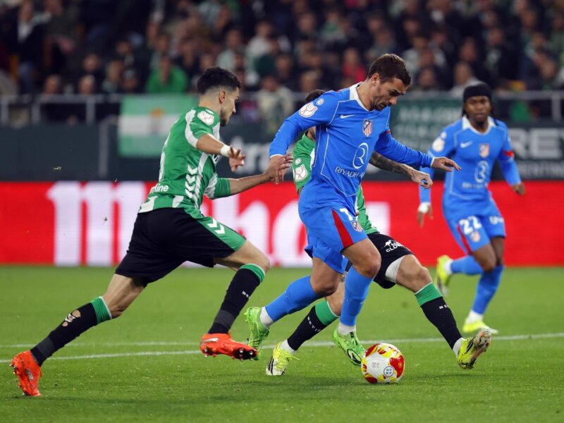 Atlético de Madrid avanza a semifinales de la Copa del Rey, golea al Betis