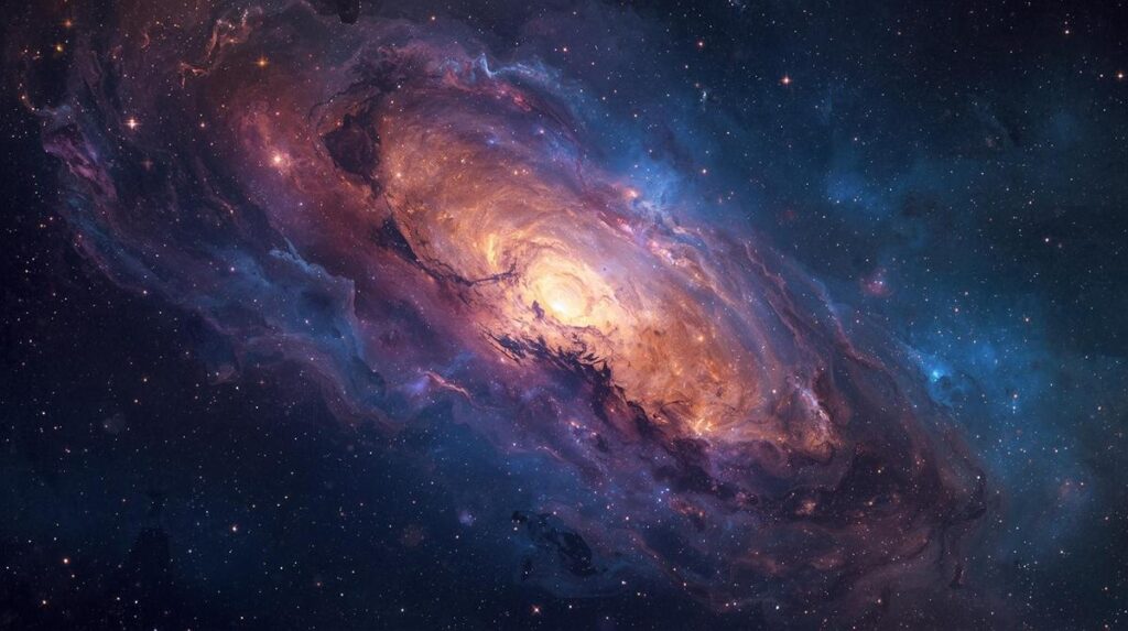 Descubren galaxia “fantasma” casi invisible formada por materia oscura 1