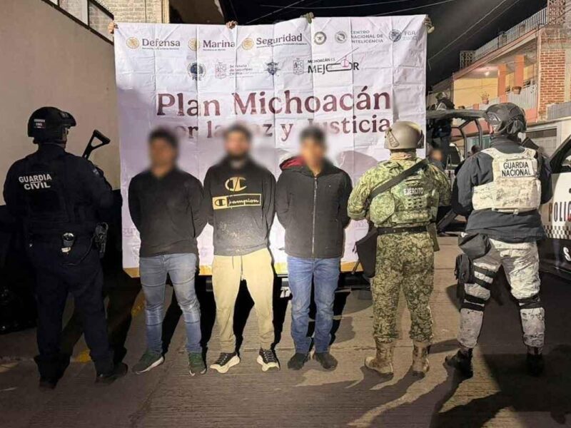 detienen a tres tras ataque armado contra la Presidencia de Jiquilpan