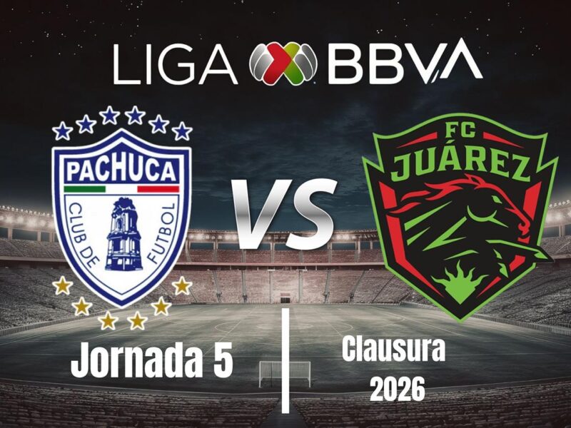 ¿Dónde ver Pachuca vs. Juárez? Horario y canal para ver la Jornada 5 de Liga MX 2026