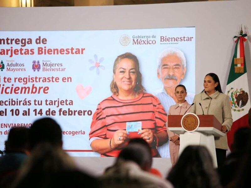 En febrero, entrega de tarjetas a Adultos Mayores y Mujeres Bienestar
