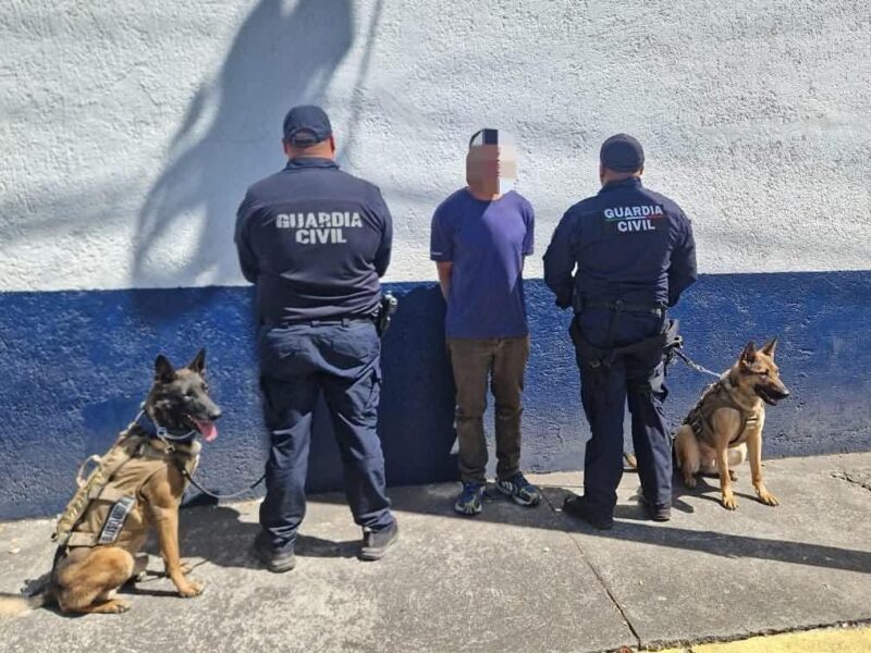 guardia civil detencion joven marihuana