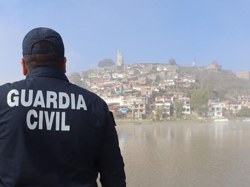 Guardia Civil mantiene operativo para prevenir extracción ilegal de agua en el lago de Pátzcuaro