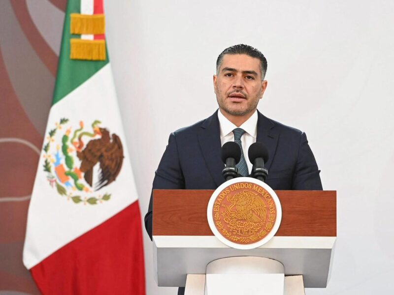 Harfuch presume desarticulación de bandas de extorsión y captura de líderes criminales en Michoacán