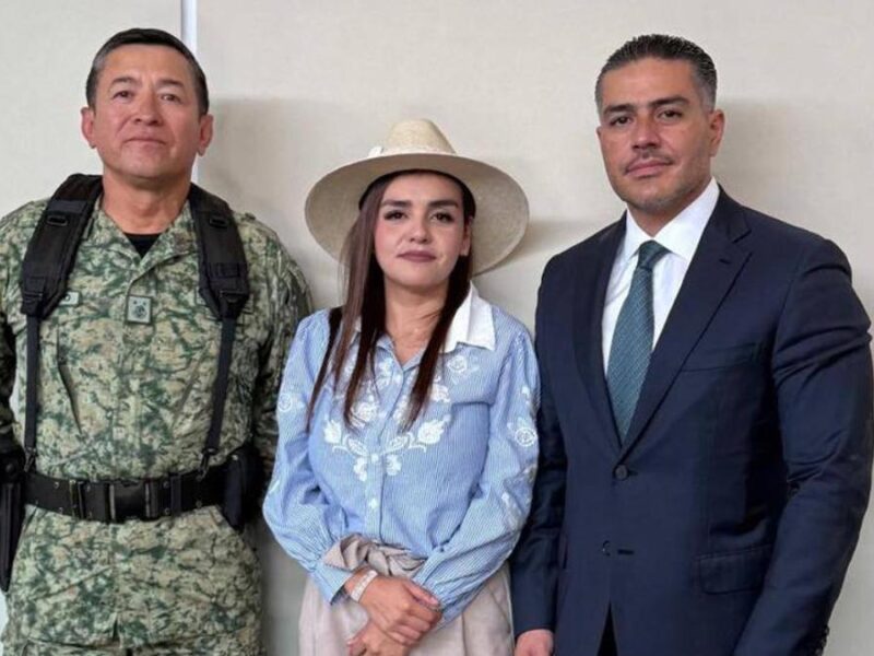 Harfuch se reúne hoy con alcaldesa de Uruapan Grecia Quiroz