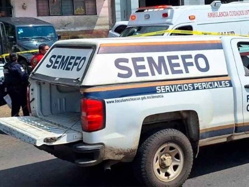hombre asesinado a balazos Uruapan
