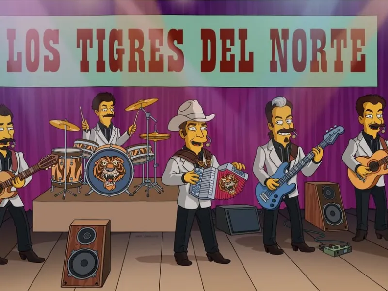 Los Tigres del Norte revelan detalles de su participación en Los Simpson y del regalo especial para Karol G
