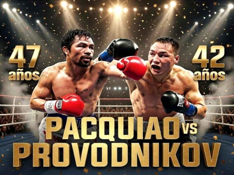 Manny Pacquiao vuelve al ring en Las Vegas a los 47 años contra Provodnikov 2
