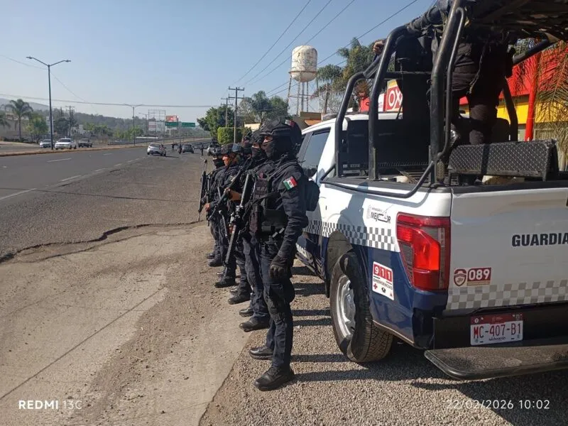 Michoacán seguridad operativo federal Jalisco