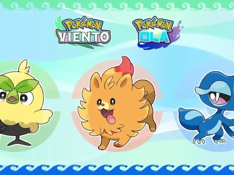 Pokémon Viento y Ola llegarán al nintendo Switch 2 en 2027