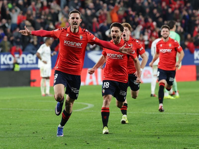 Real Madrid peligra su liderato en LaLiga al caer 2-1 ante el Osasuna
