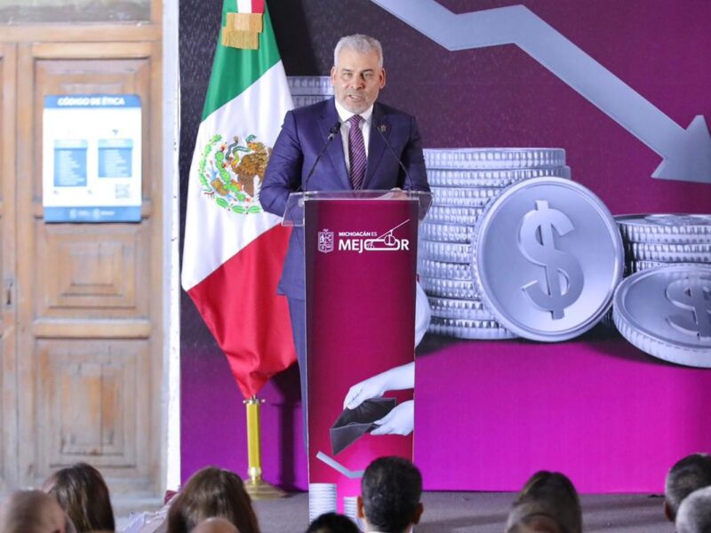 Reforma constitucional pone fin a la deuda en Michoacán: Bedolla