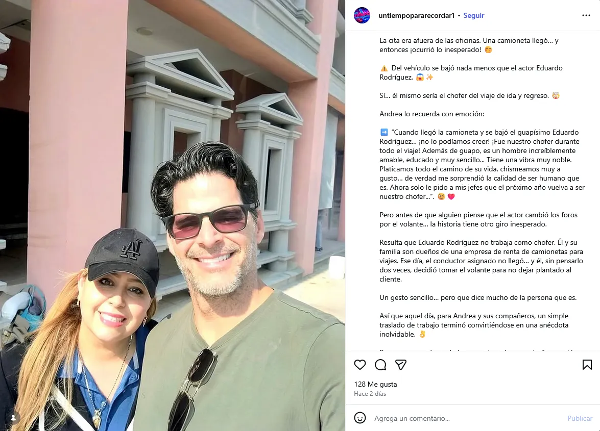 Actor Eduardo Rodríguez, ex de Vanessa Guzmán, reaparece trabajando como chofer-2