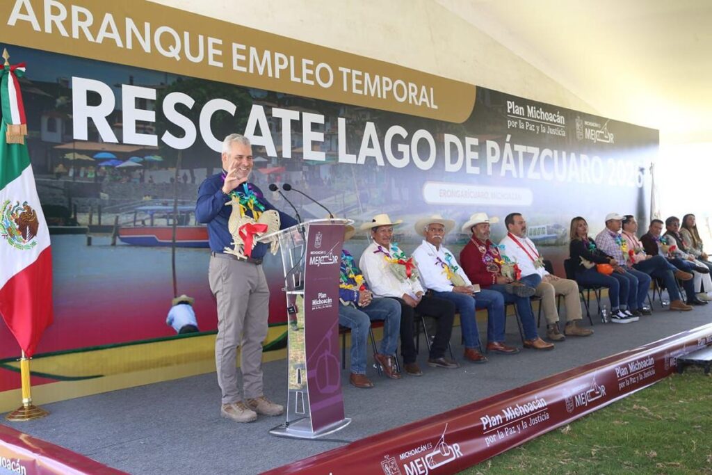 Arranca Bedolla programa de mil empleos temporales en Pátzcuaro