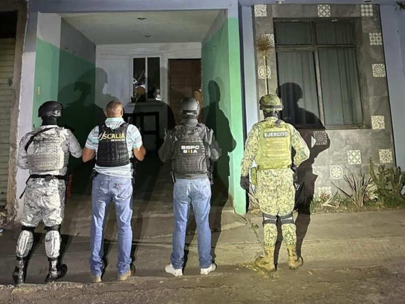 Asegura FGE más de 300 dosis de metanfetamina y detiene a un hombre en cateo en Morelia
