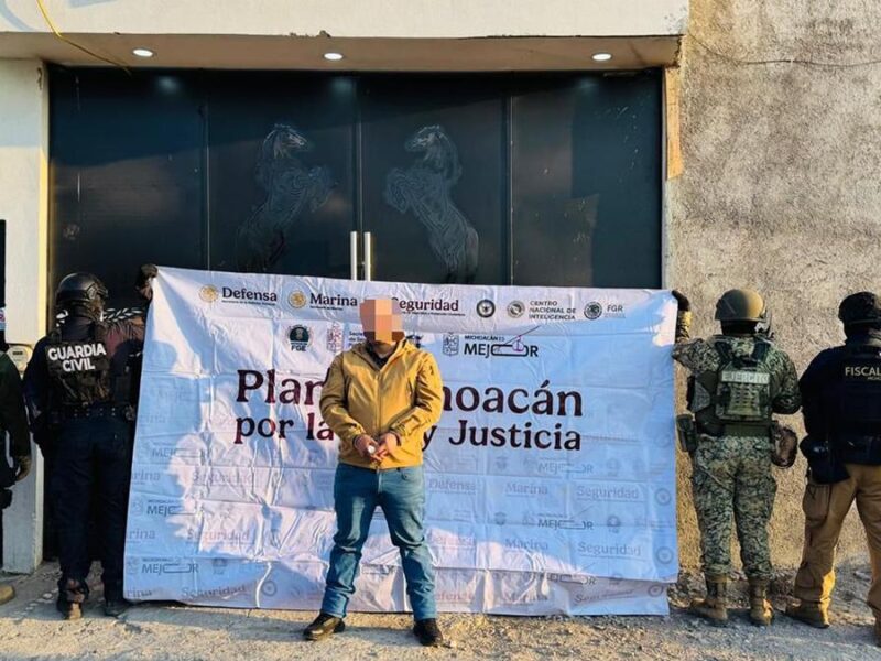 Aseguradas 3 personas, droga, armas y vehículos en región Morelia: SSP
