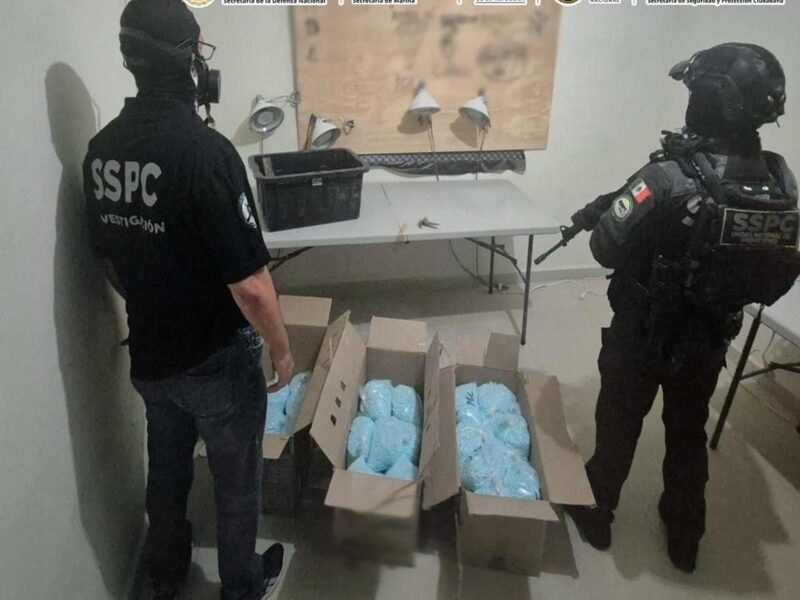 Aseguran más de 270 kilos de fentanilo, equivalentes a 14 millones de dosis, informa Omar García Harfuch