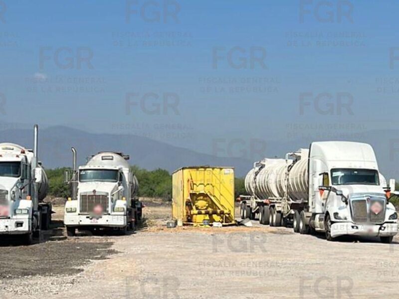 Aseguró FGR más de dos millones de litros de hidrocarburo y un domicilio en Tamaulipas