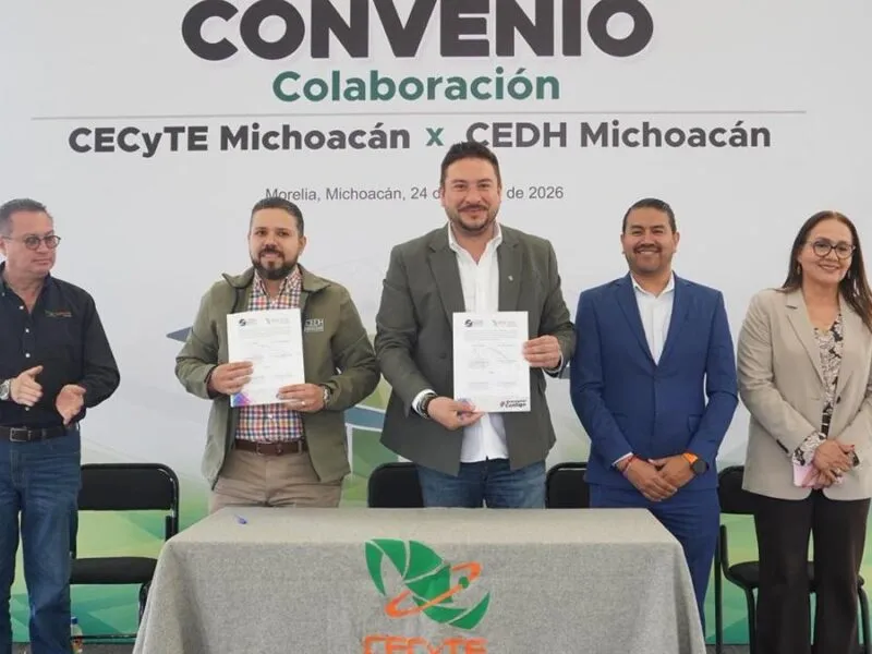 Convenio CEDH–CECyTE impulsa vinculación estudiantil; Josué Mejía garantiza capacitación en planteles