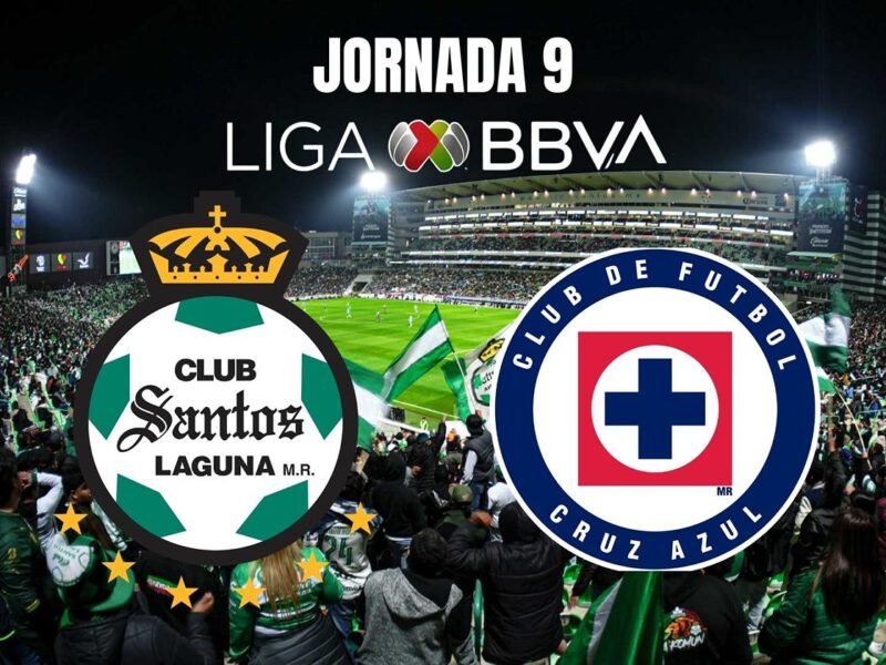 ¿Cuándo y dónde ver el Santos Laguna vs Cruz Azul de la Jornada 9?