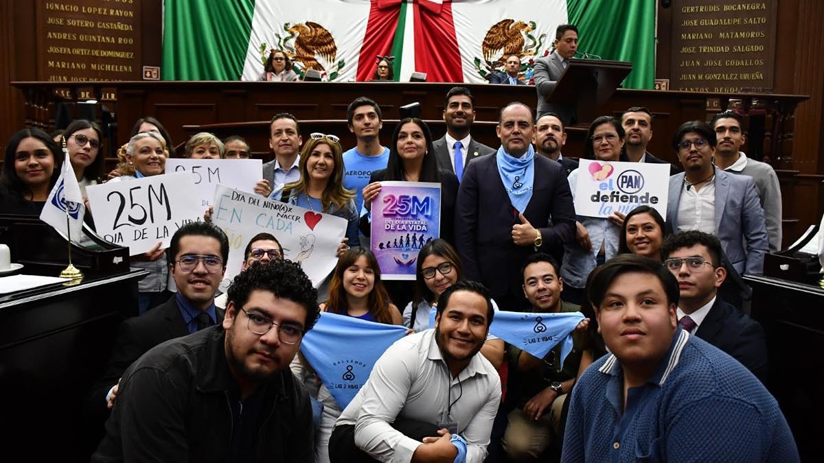 diputados del PAN Proponen declarar el 25 de marzo como Día Estatal de la Vida