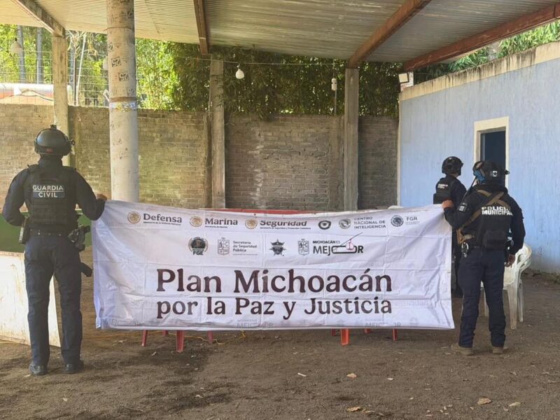 Elementos de seguridad desactivan palenque clandestino en Zacapu