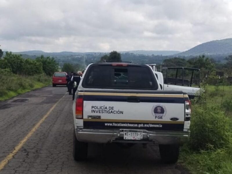 Hallan cadáver baleado en carretera de Cuitzeo