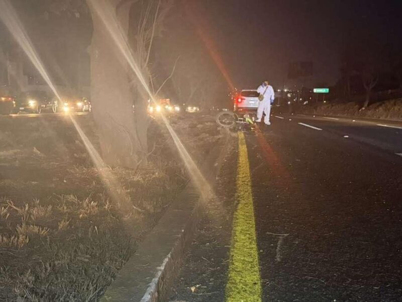 Motociclista muere al derrapar en la carretera Tarímbaro–Morelia