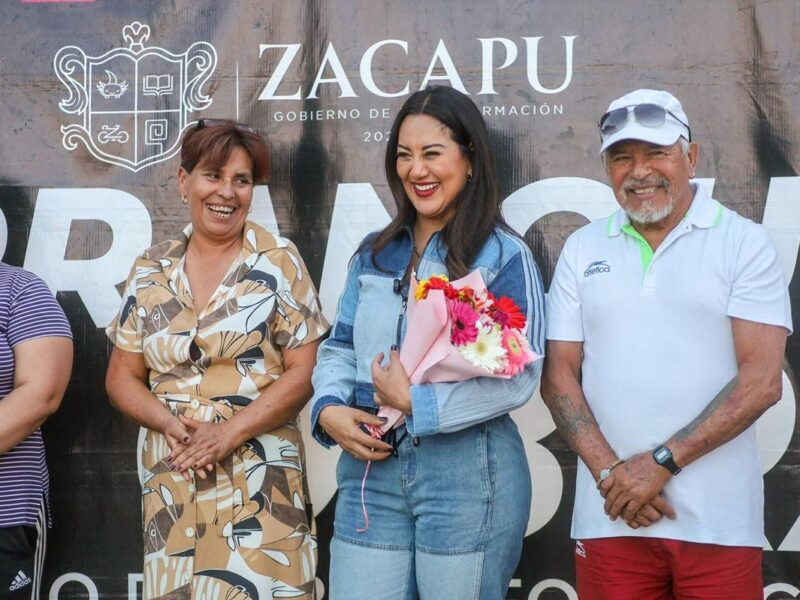 Obras que sí transforman, Mónica Valdez pone en marcha inicio de obras integrales en colonia Jardines de Zacapu