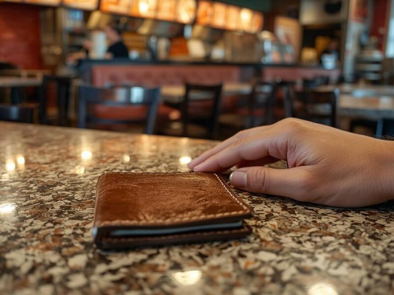 Olvida cartera con 15 mil en restaurante de Morelia