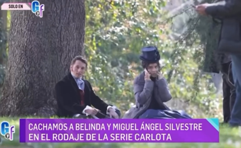 Paparazzi expone a Belinda en Madrid durante grabación
