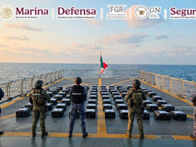 Semar asegura dos toneladas de cocaína durante operación marítima