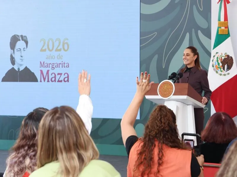 Sheinbaum critica a hombres por actos violentos en marcha del 8M