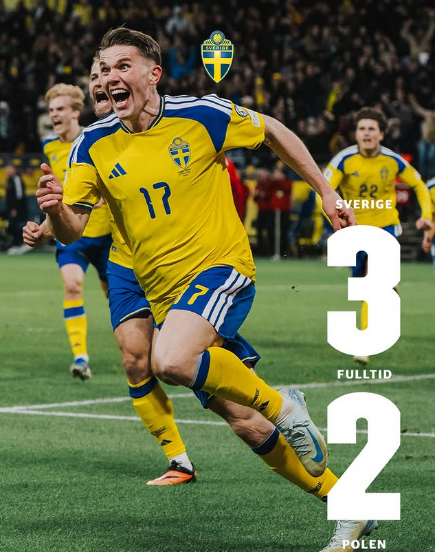 Suecia elimina a Polonia en dramático partido y deja a Lewandowski fuera del Mundial 2026-1