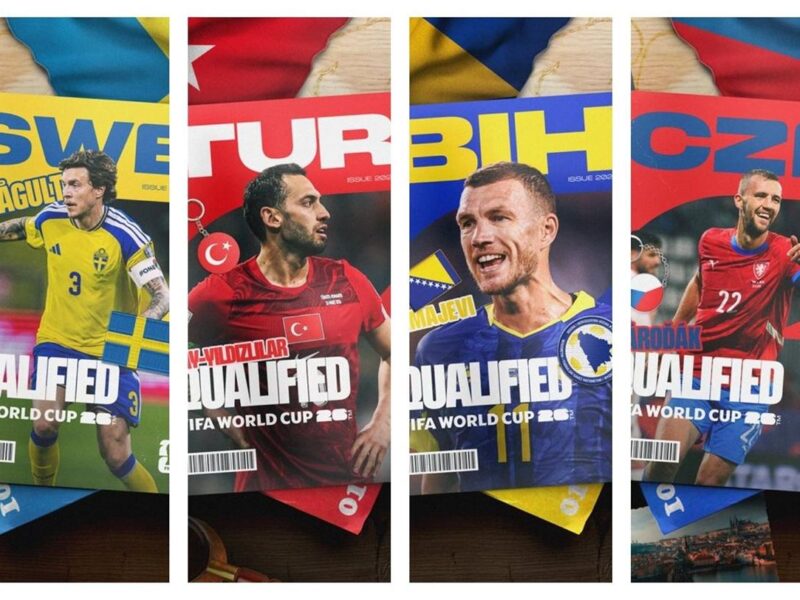 Suecia, Turquía, Bosnia y Chequia son los últimos países europeos clasificados al Mundial 2026